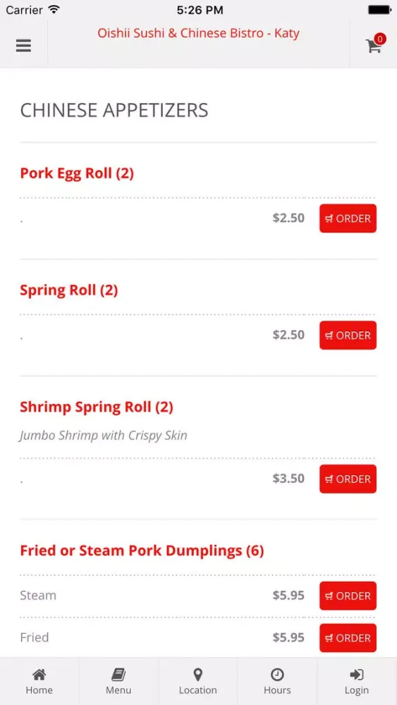 Oishii Sushi & Chinese Bistro - Katy Online Ordering Ekran Görüntüleri