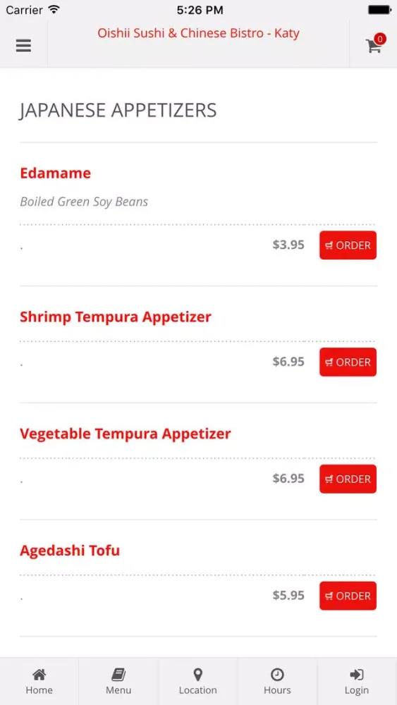 Oishii Sushi & Chinese Bistro - Katy Online Ordering Ekran Görüntüleri