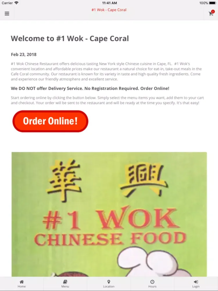 Скриншоты #1 Wok Cape Coral iPad 