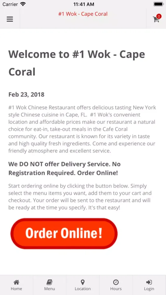 Скриншоты #1 Wok Cape Coral