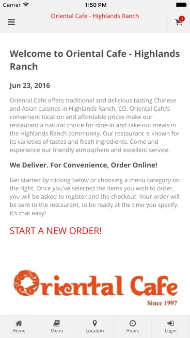 Oriental Cafe - Highlands Ranch Online Ordering应用截图