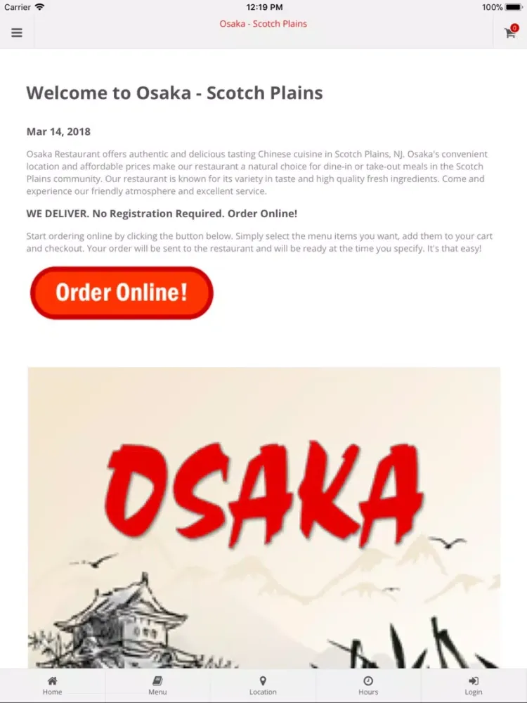 Capturas de tela do Osaka Scotch Plains iPad 