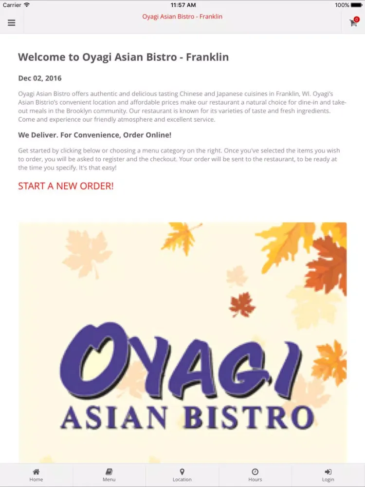 Oyagi Asian Bistro - Franklin iPad  স্ক্রিনশট