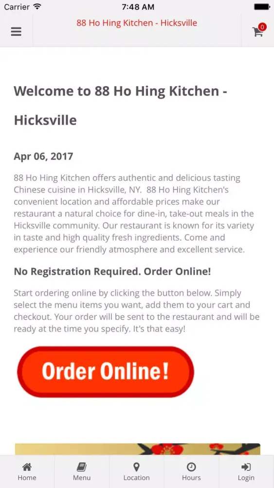 Capturas de tela do 88 Ho Hing Kitchen Hicksville