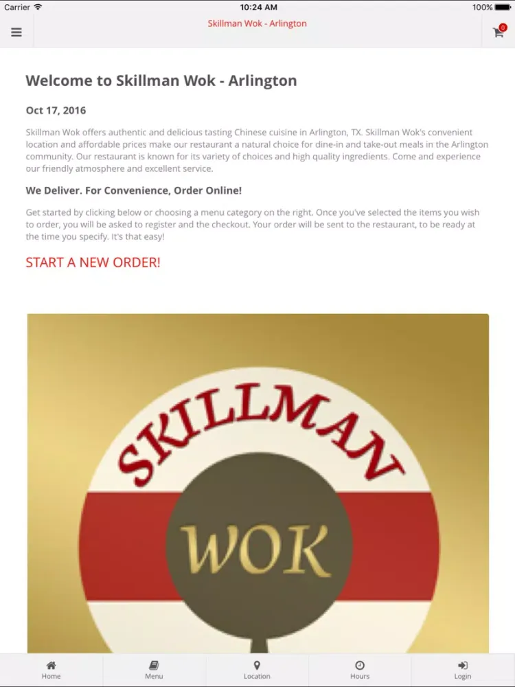 Captures d'écran de Skillman Wok - Arlington iPad 