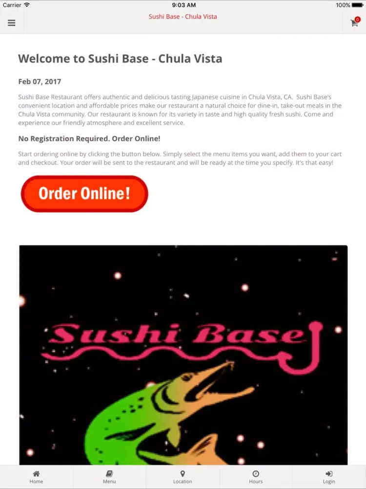 Sushi Base - Chula Vista iPad  سکرین شاٹس