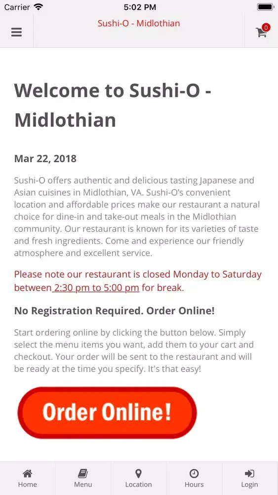 Capturas de pantalla de Sushi-O Midlothian