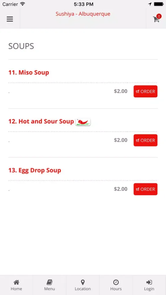 Capturas de pantalla de Sushiya - Albuquerque Online Ordering