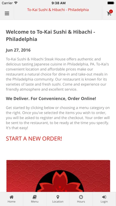 Ảnh chụp màn hình của To-Kai Sushi & Hibachi - Philadelphia Online Ordering