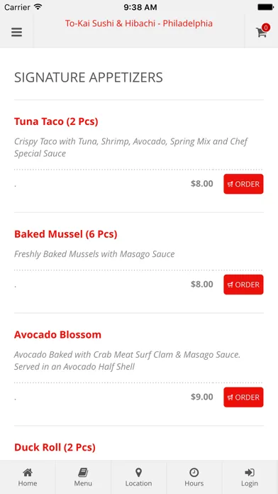 Ảnh chụp màn hình của To-Kai Sushi & Hibachi - Philadelphia Online Ordering
