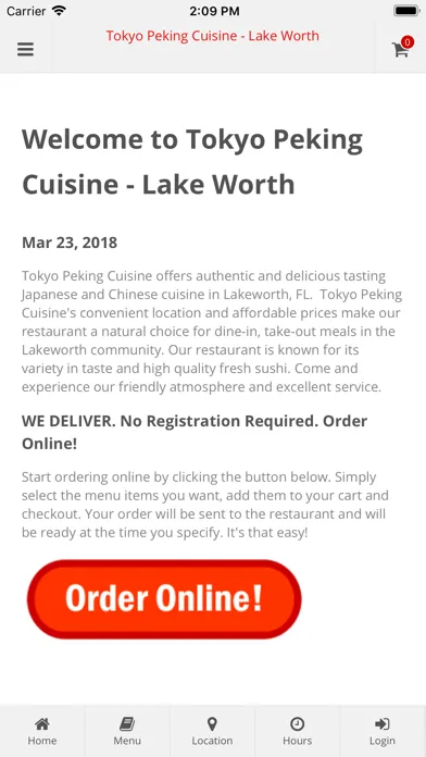 Ảnh chụp màn hình của Tokyo Peking Lake Worth
