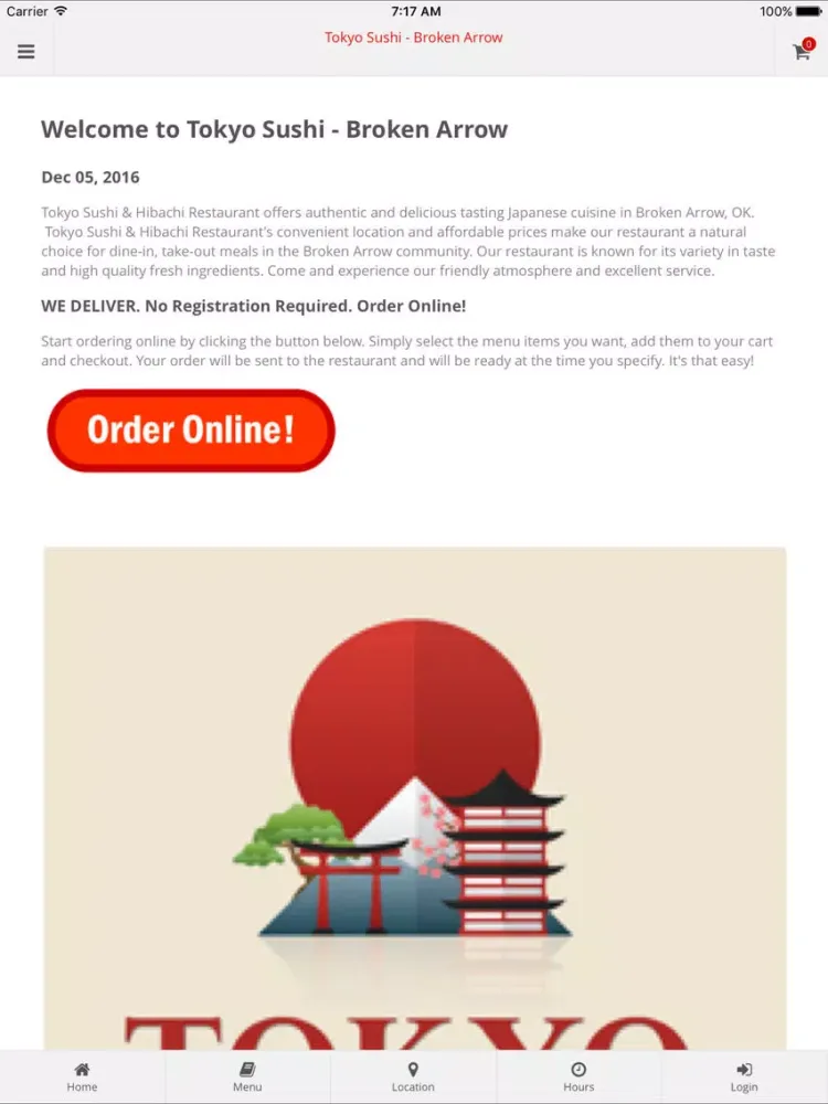 Tokyo Sushi - Broken Arrow iPad  Ekran Görüntüleri