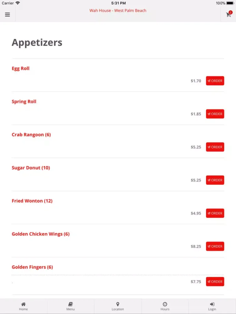 Ảnh chụp màn hình của Wah House West Palm Beach iPad 