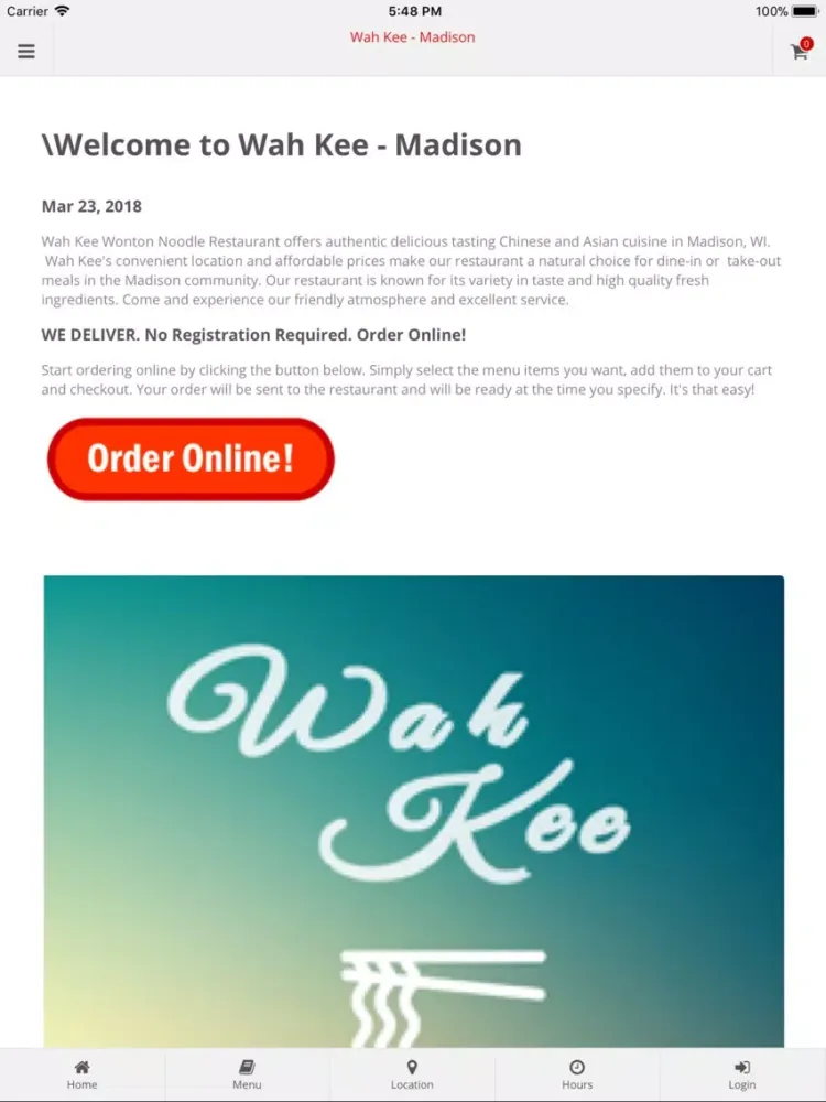 Screenshot di Wah Kee Madison iPad 