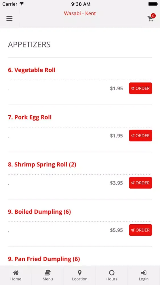 تصاویر Wasabi - Kent Online Ordering