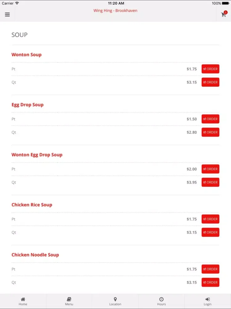 Wing Hing - Brookhaven iPad 应用截图