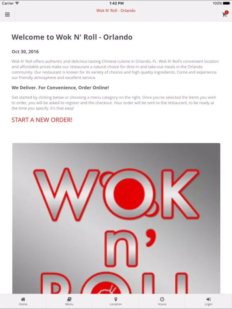 Capturas de tela do Wok N' Roll - Orlando iPad 