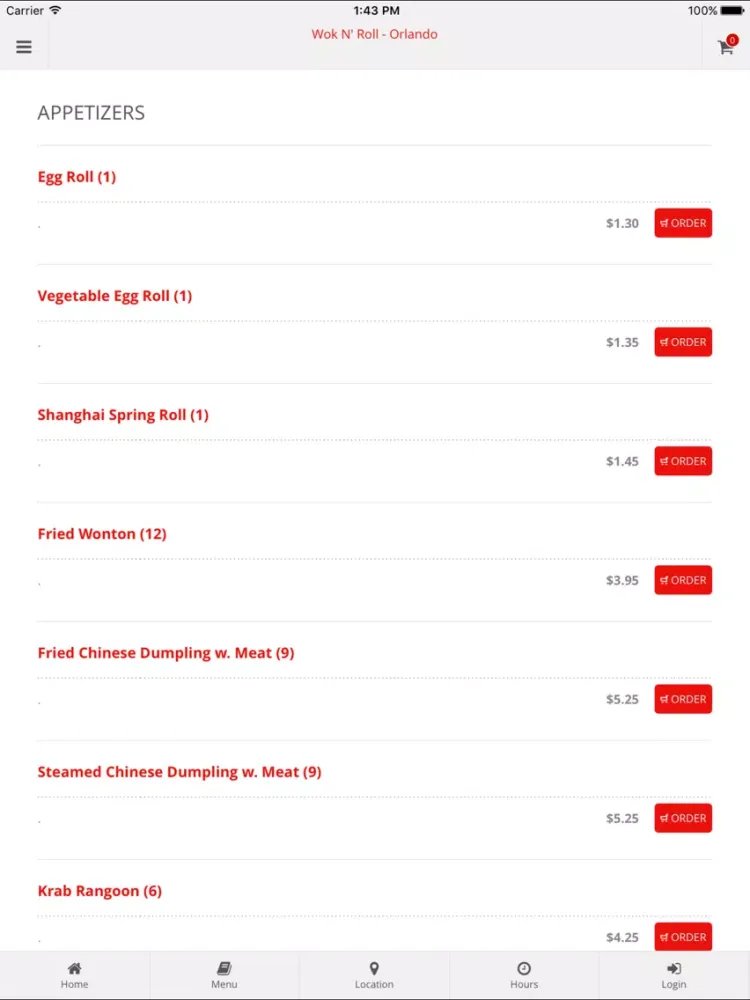 Capturas de tela do Wok N' Roll - Orlando iPad 