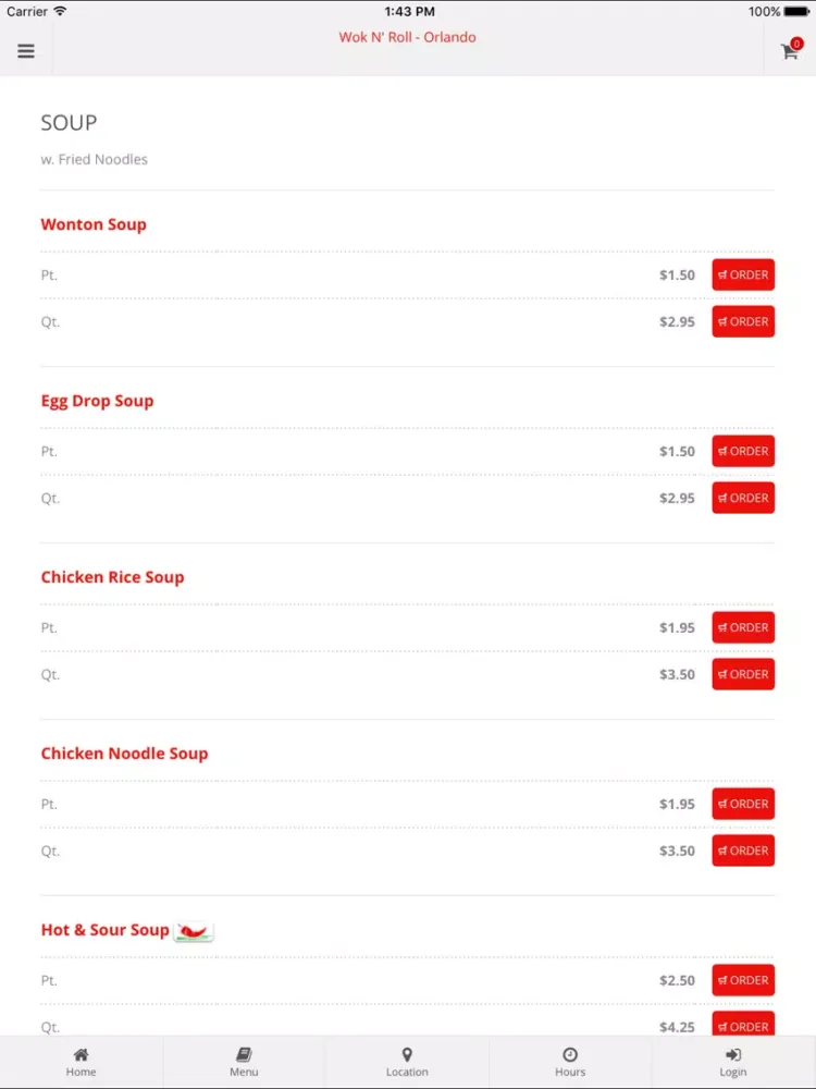 Capturas de tela do Wok N' Roll - Orlando iPad 