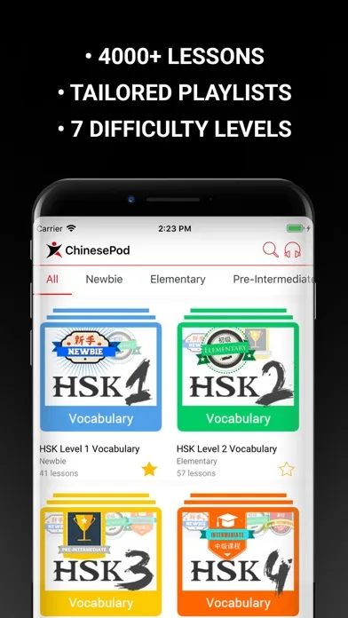 Ảnh chụp màn hình của ChinesePod