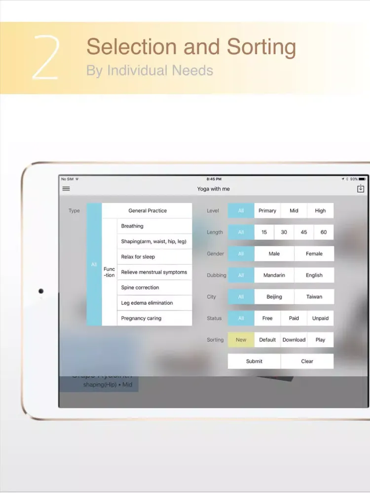 Zrzuty ekranu Yoga with me - A studio that connect students and professional teachers for iPad iPad 
