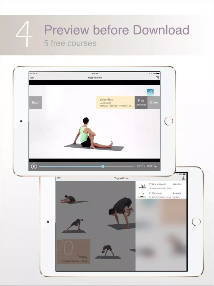 Zrzuty ekranu Yoga with me - A studio that connect students and professional teachers for iPad iPad 