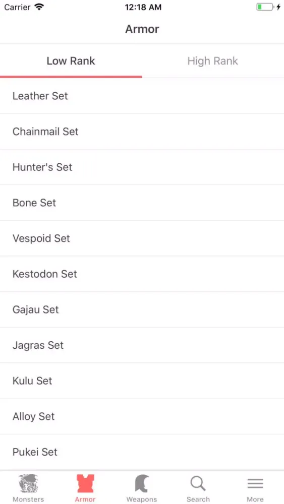 MHW: Database & Guide سکرین شاٹس