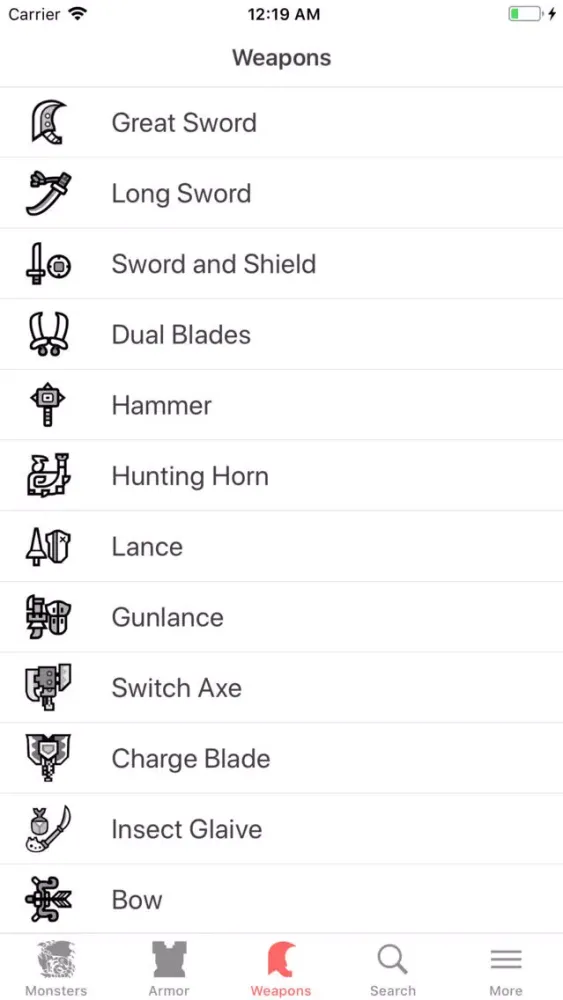 MHW: Database & Guide سکرین شاٹس
