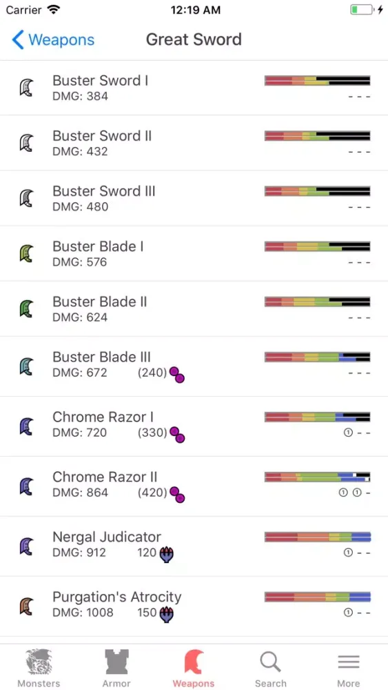 MHW: Database & Guide سکرین شاٹس