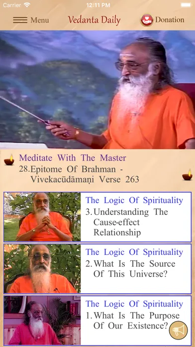Capturas de tela do Vedanta Daily