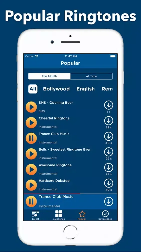 Ringtones for iPhone∙ Screenshots