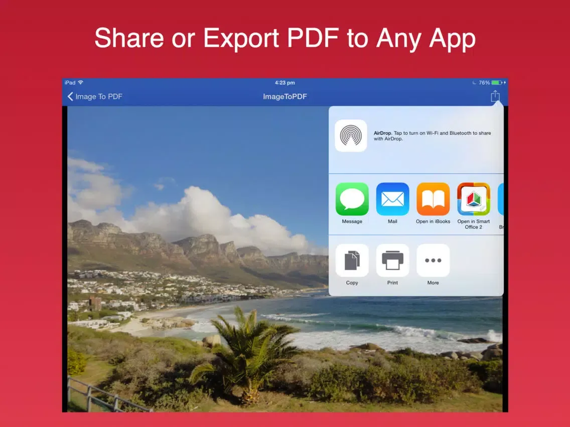 Image To PDF Converter Pro - Convert jpg, png images to PDF document iPad 應用截圖