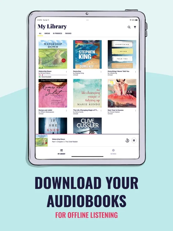 Chirp Audiobooks iPad 應用截圖