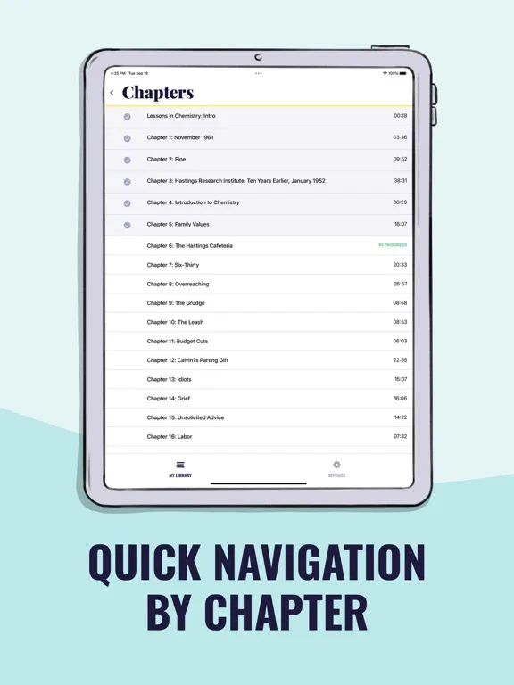 Chirp Audiobooks iPad 應用截圖