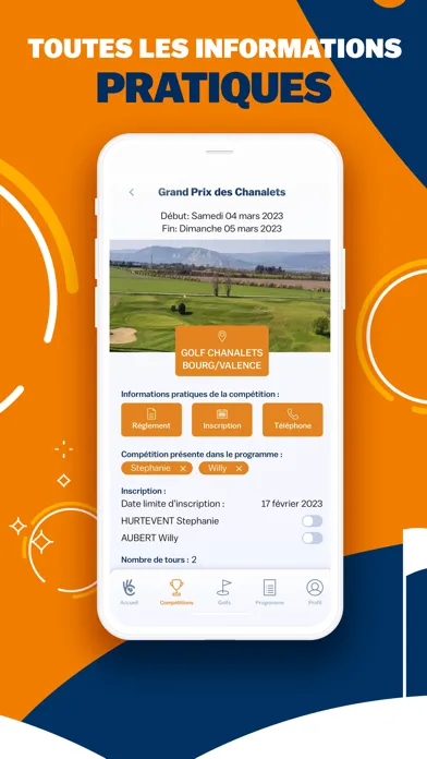 صور Chipin, golf compétitions