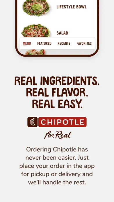 Capturas de pantalla de Chipotle - Fresh Food Fast
