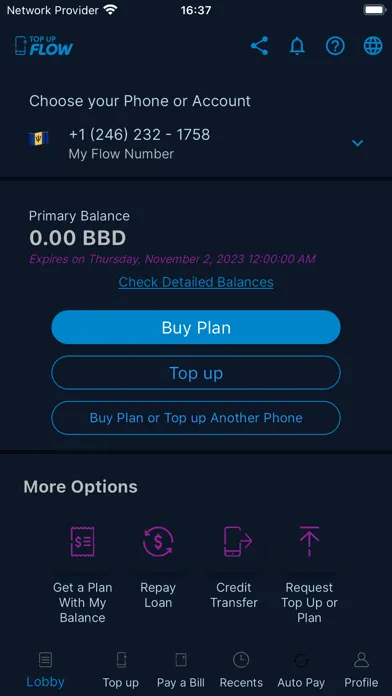 Tangkapan layar Topup Flow (formerly Chippie)