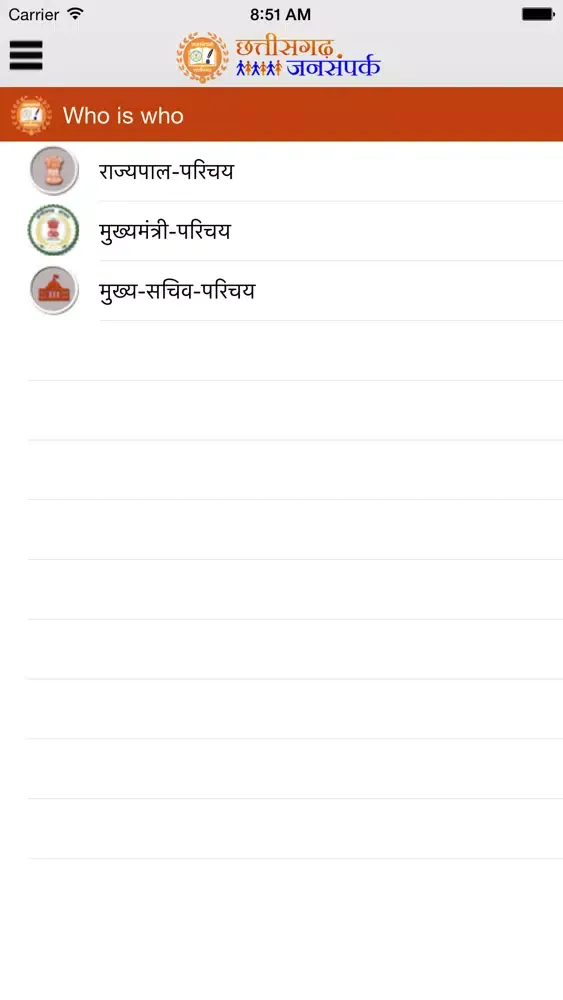 Screenshot di Chhattisgarh DPR