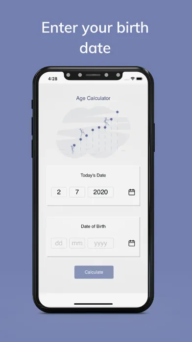 Capturas de tela do Age Calculator by DOB