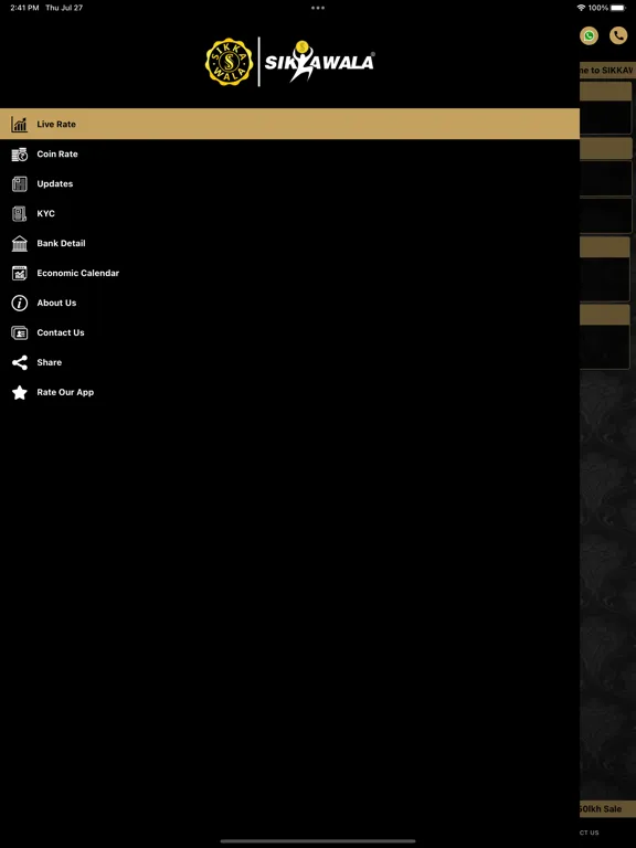 Sikkawala - Bullion Live Delhi iPad  سکرین شاٹس
