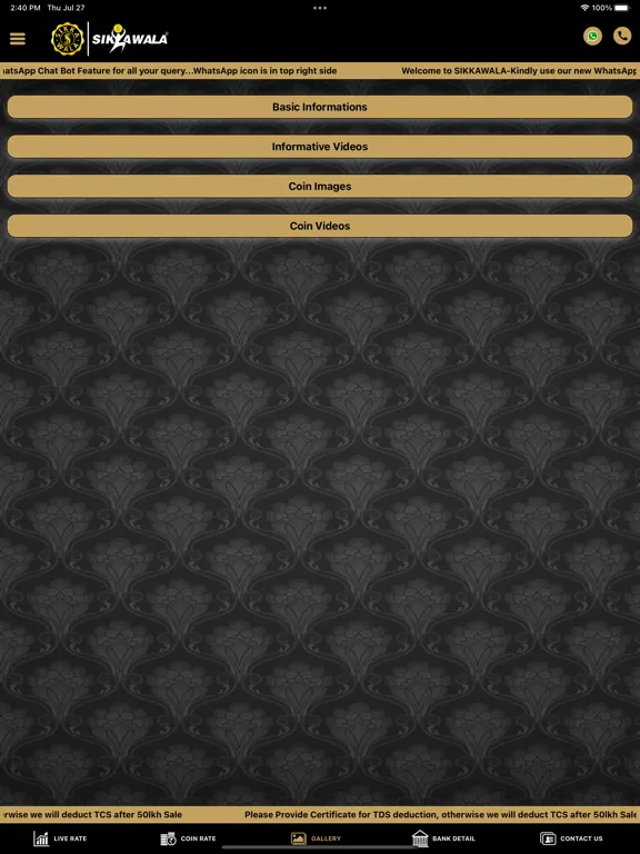 Sikkawala - Bullion Live Delhi iPad  سکرین شاٹس