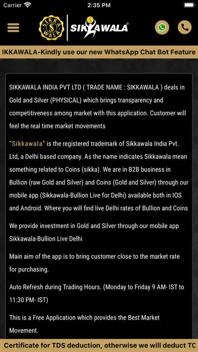 Sikkawala - Bullion Live Delhi سکرین شاٹس