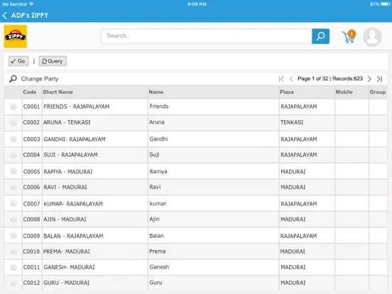 Tangkapan layar ADP's ZiPPY iPad 