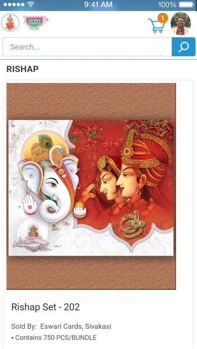 Zrzuty ekranu Eswari Cards