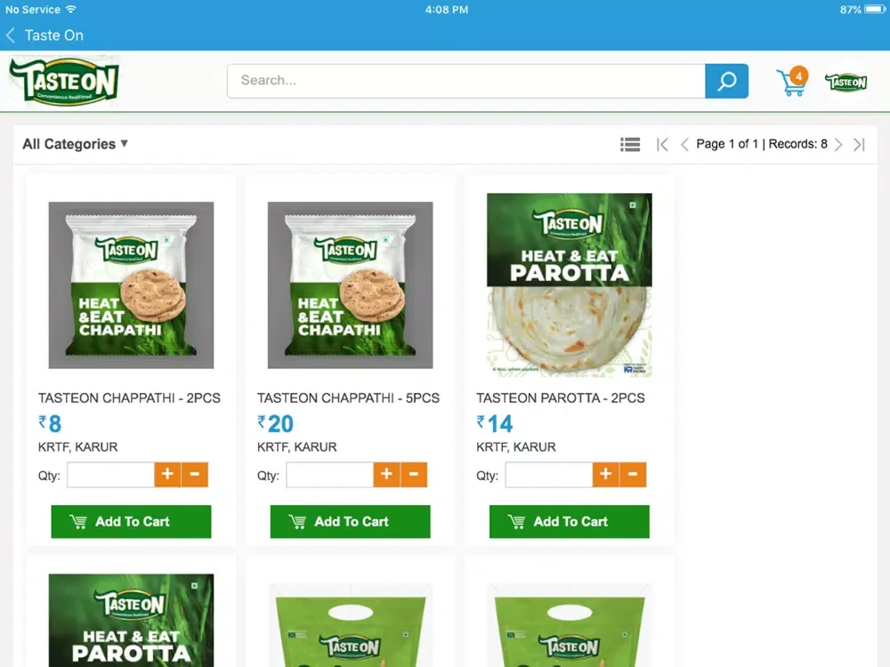 Captures d'écran de KR Tasty Foods iPad 