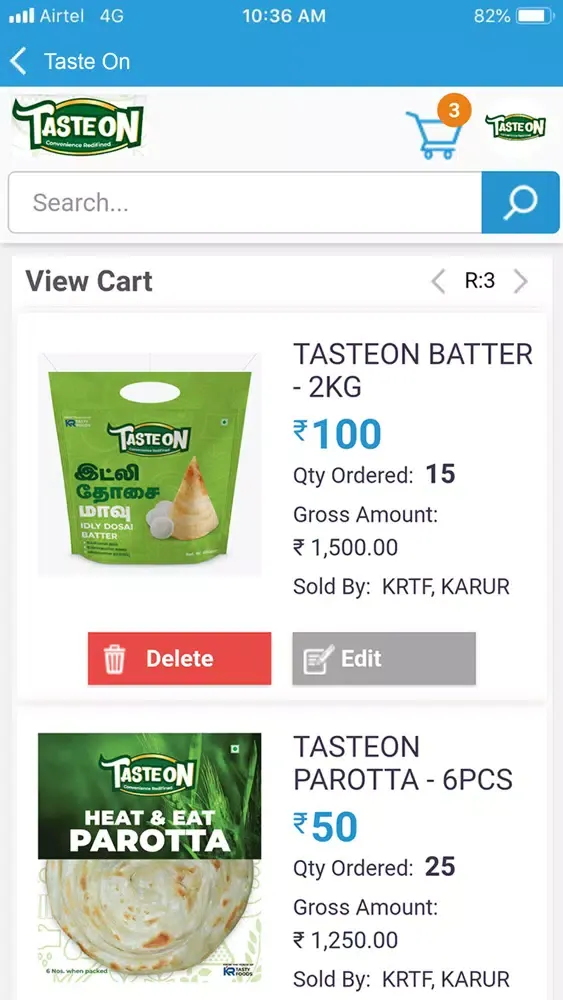 Captures d'écran de KR Tasty Foods
