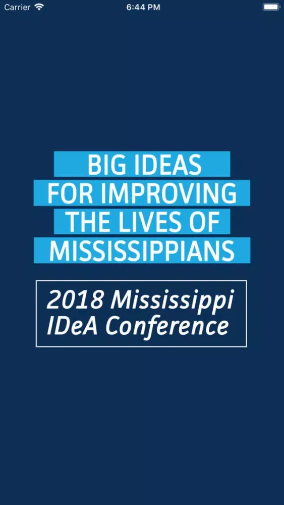 Tangkapan skrin Mississippi IDeA Conference