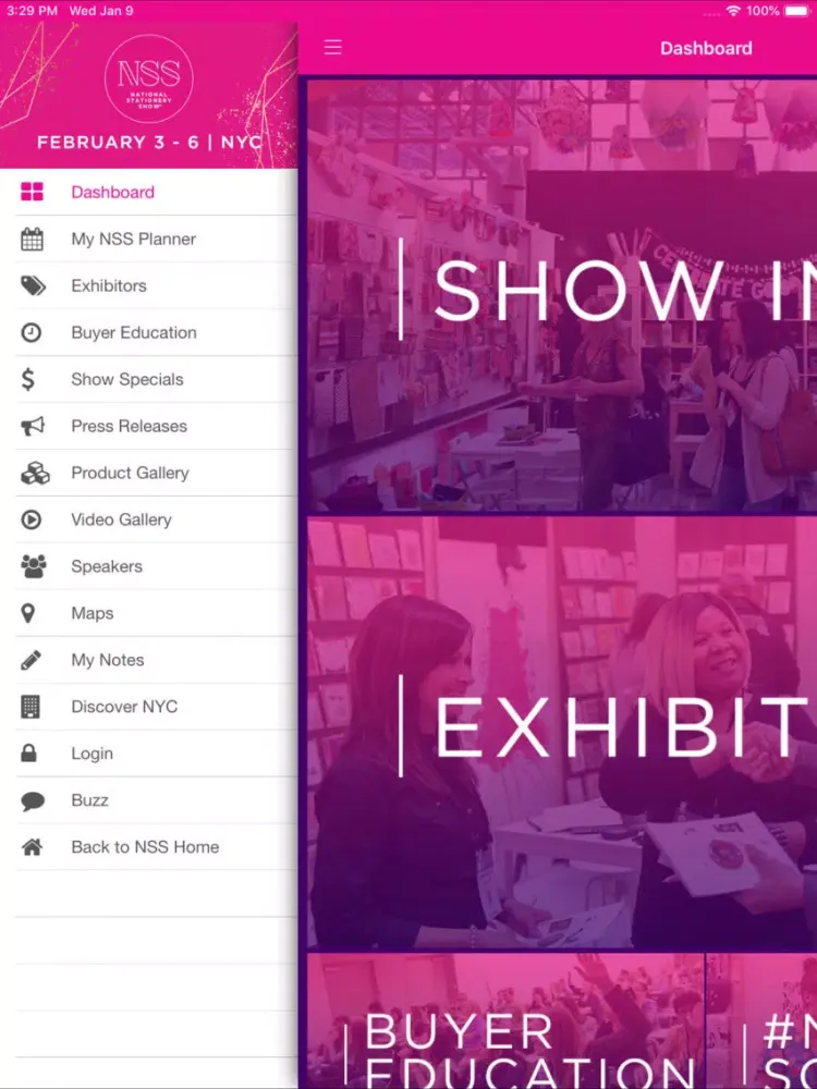 Captures d'écran de NSS - National Stationery Show iPad 