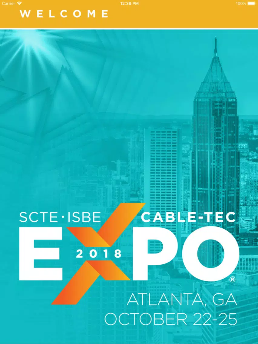 Screenshot di SCTE/ISBE Cable-Tec® Expo 2018 iPad 