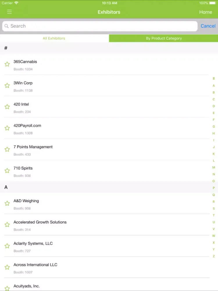 Cannabis Business Summit Expo iPad  Screenshots